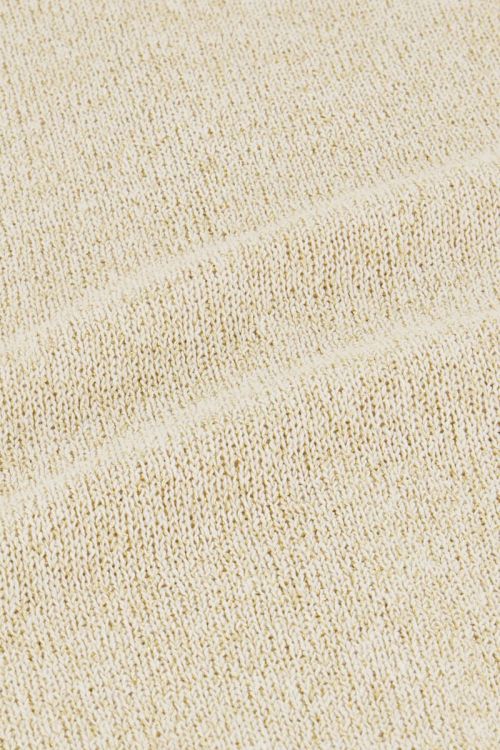 Beige short met elastiek en lurex