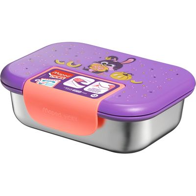 Boîte repas MINIZ en acier inoxydable 900 ml pour enfants – Design Lapin – Hermétique et écologique