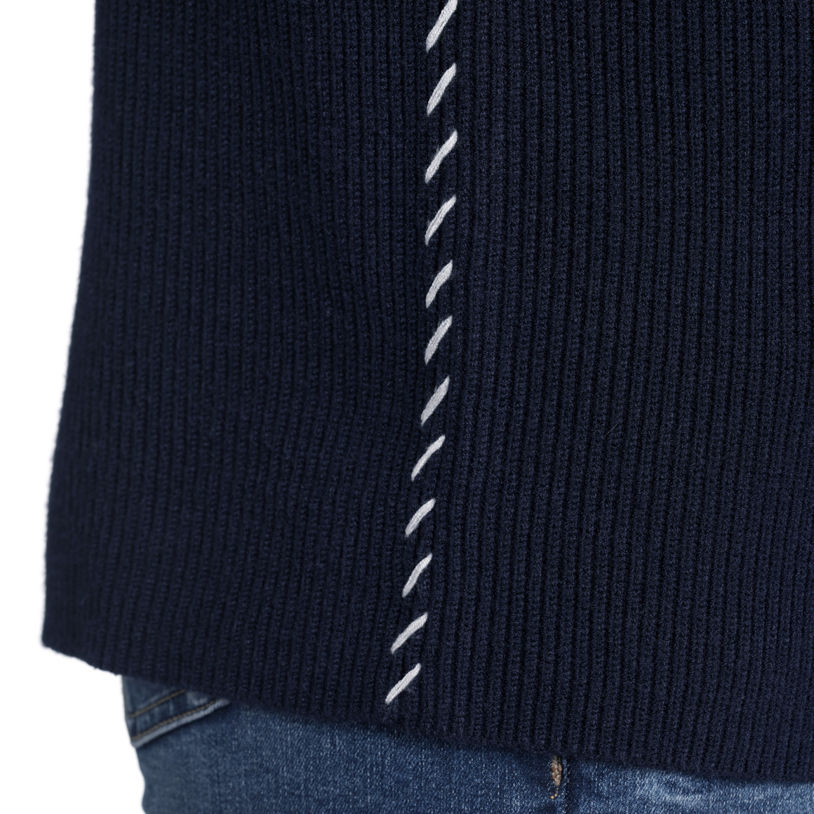 Gina Benotti Damen Strickpullover mit Tunnelzug dunkelblau