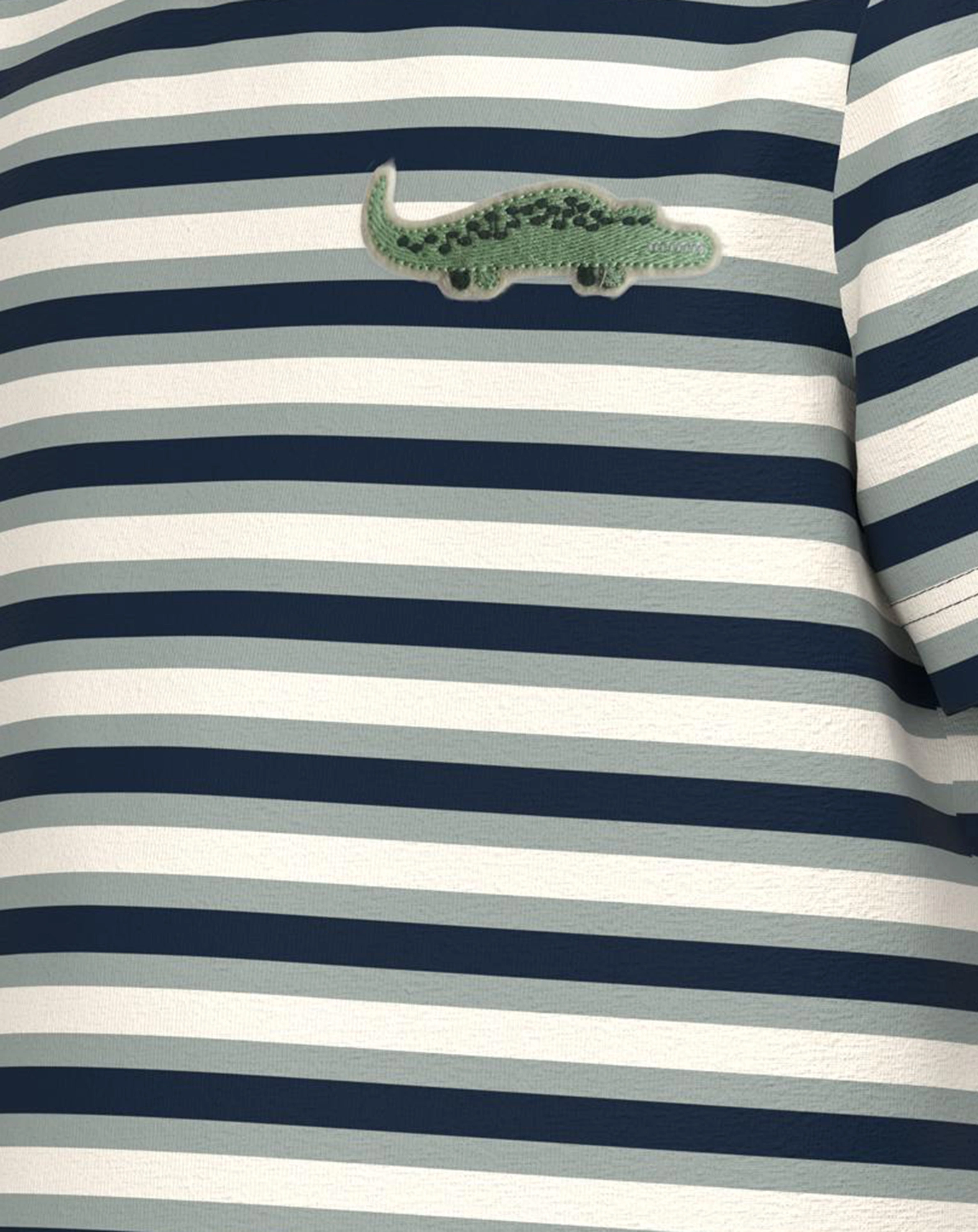 T-Shirt NMMDIK geringelt in dark sapphire