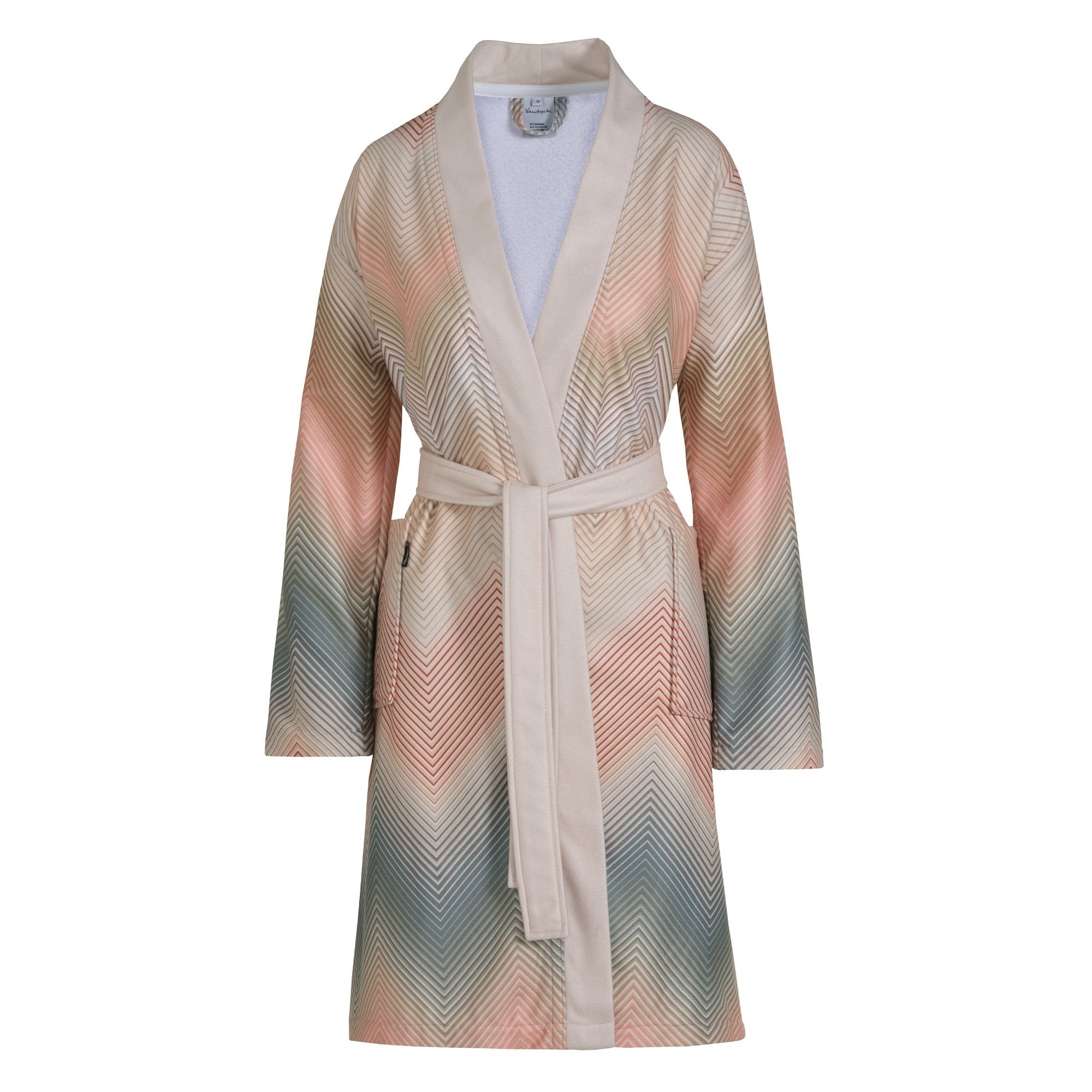 Badjas Bella Cream Tan | L | Beige | Roze