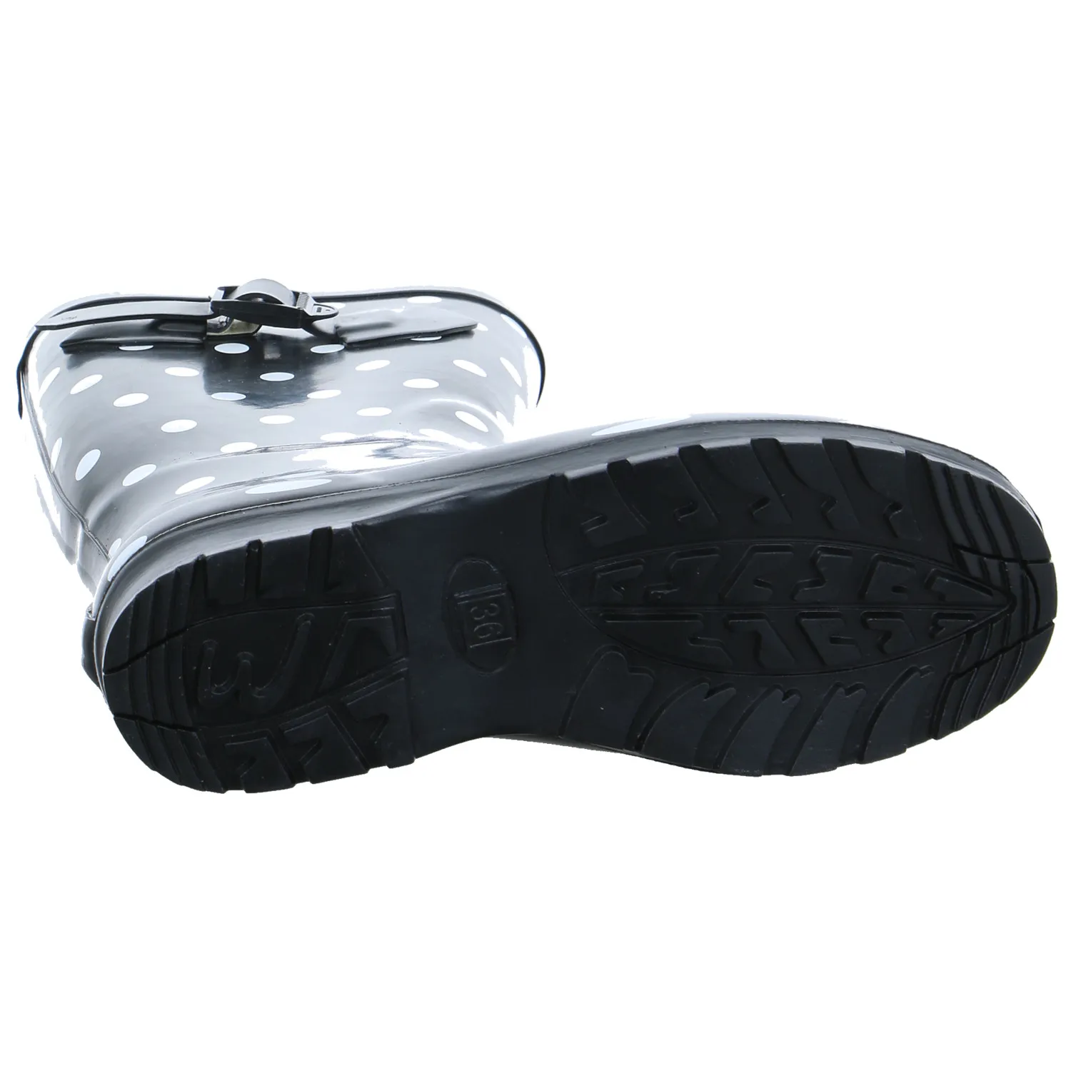 BECK Damen-Gummistiefel Schwarz Synthetik
