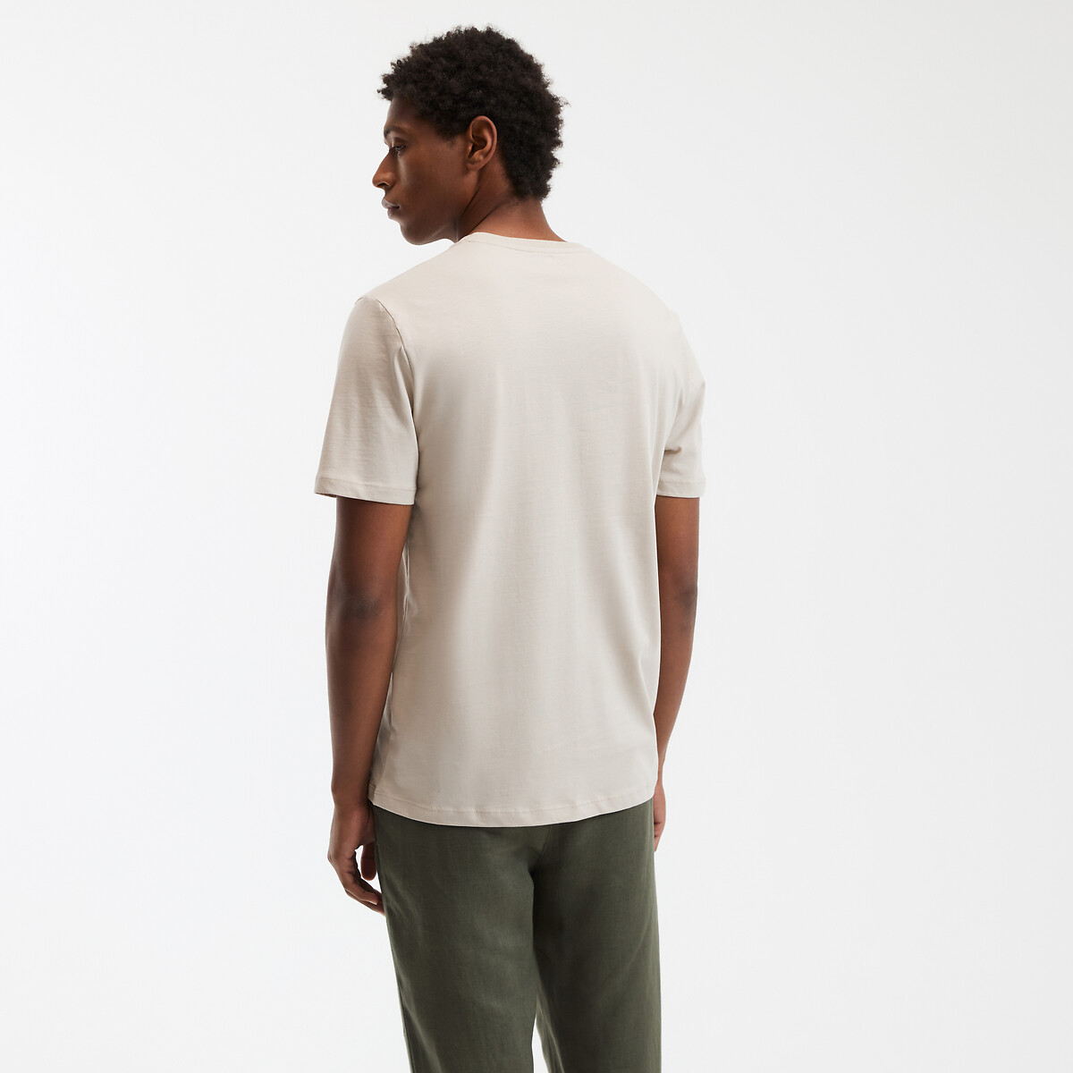 COLEÇÃO LA REDOUTE<br>Camiseta de manga curta com palmeira bordada