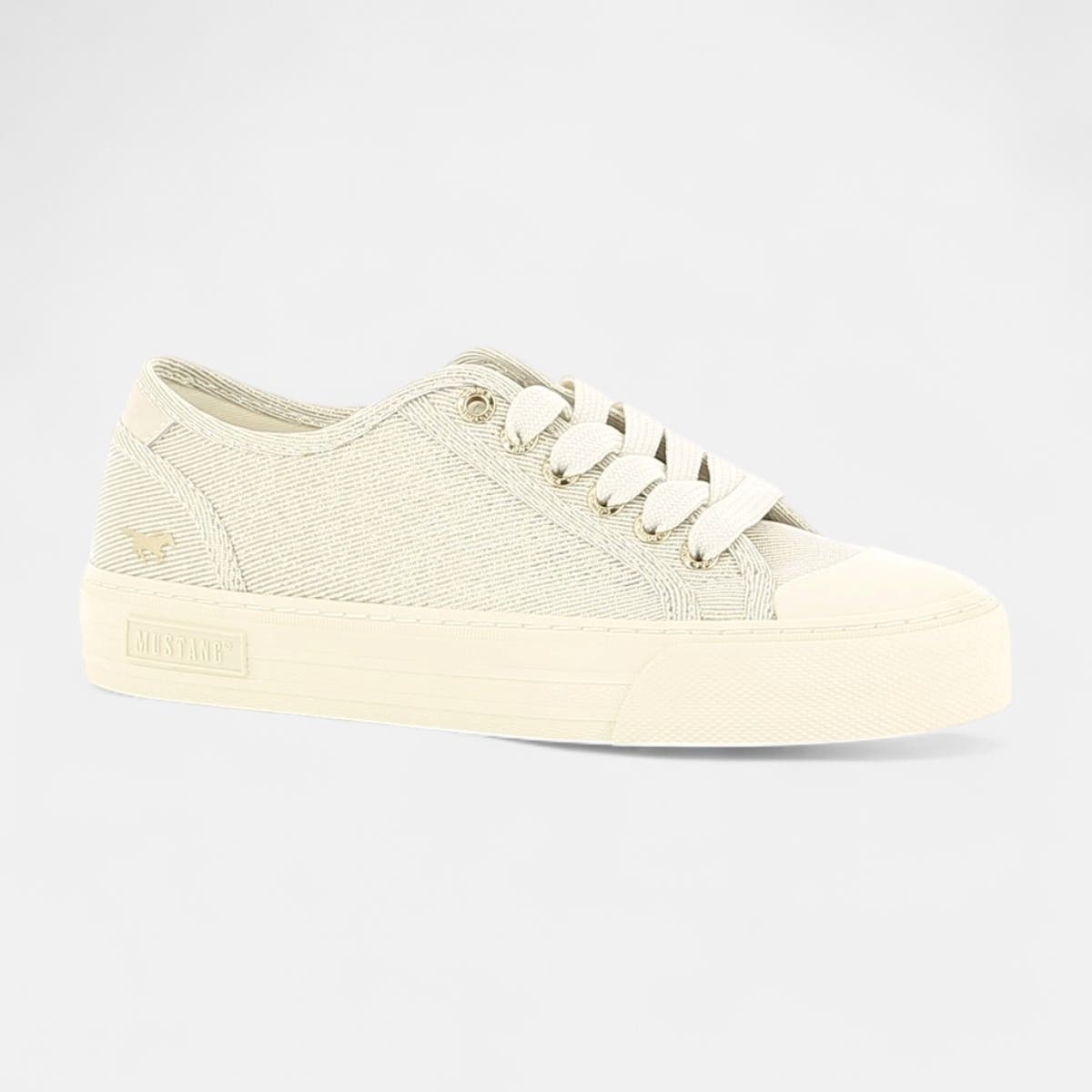 Baskets en toile Femme or