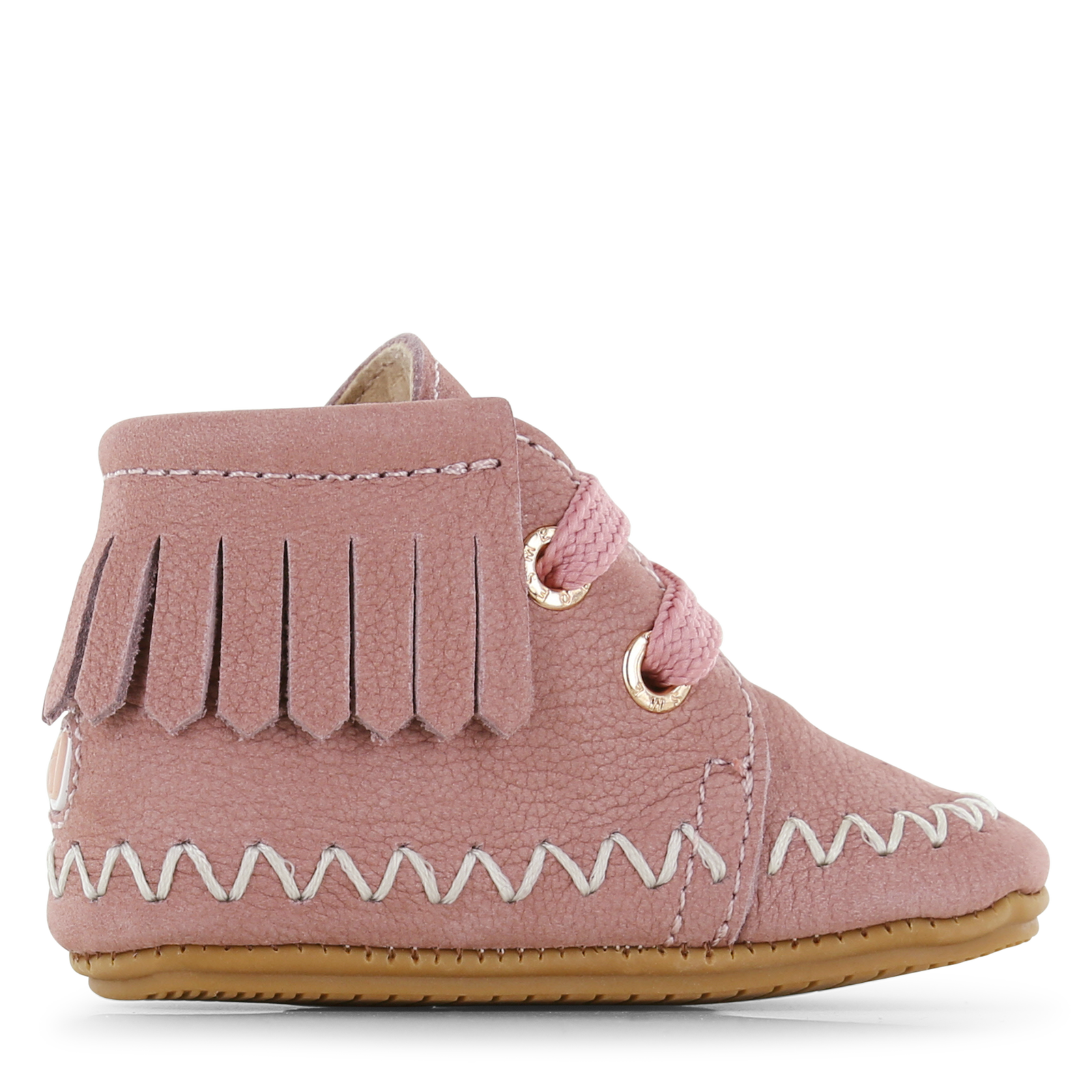 Shoesme roze BABY-PROOF® schoentje met franjes Nubuck | Sale