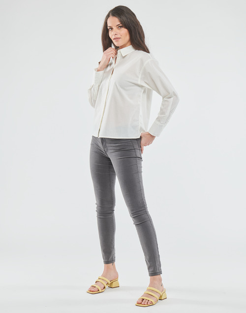 Vero Moda - VMMELIA LS SHIRT WVN  NOOS - Blanc