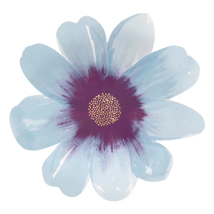 Meri Meri Grandes assiettes creuses en carton Fleurs - Set de 8