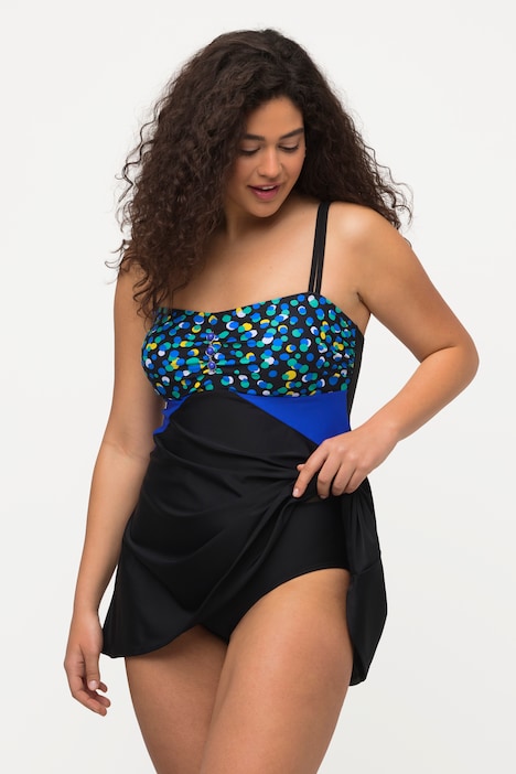 Badekleid, Softcups, Ziersteine, verstellbare Träger