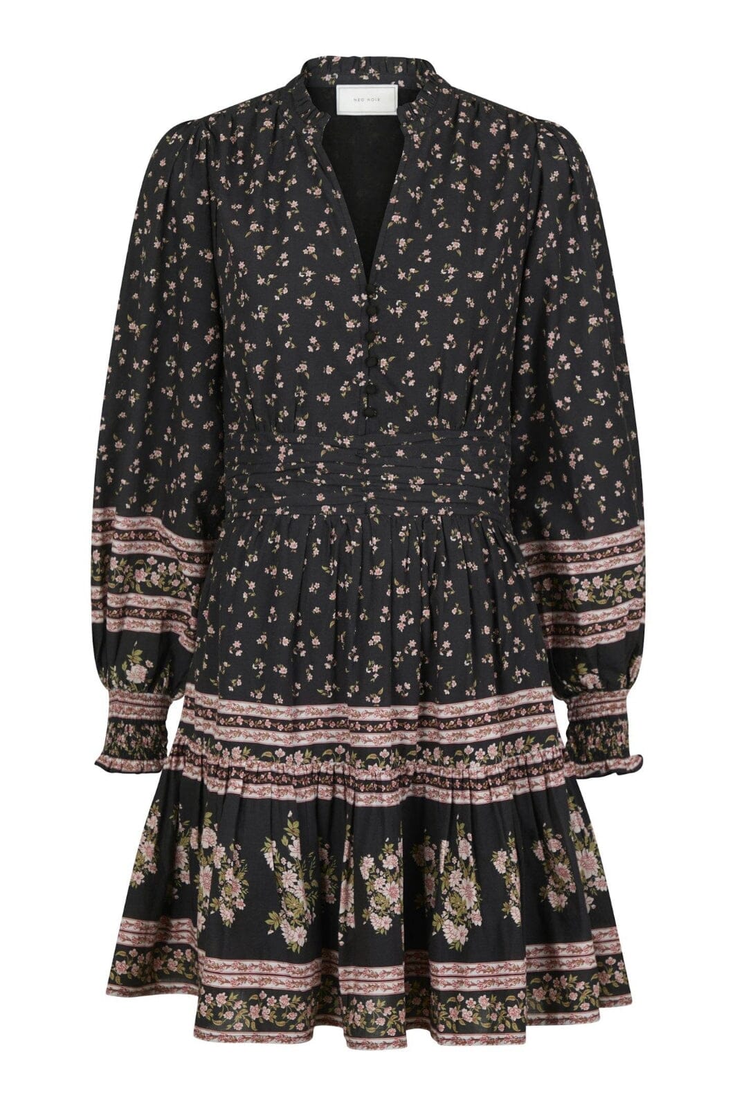 Neo Noir Malti Mini Border Dress black