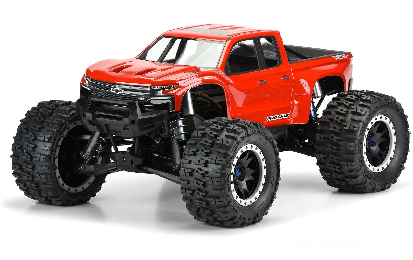 Karosserie Chevy Silverado Z71 2019 unlackiert, 1:5Chevy Silverado Z71 Trail Boss Karosserie, passend zu X-MAXX