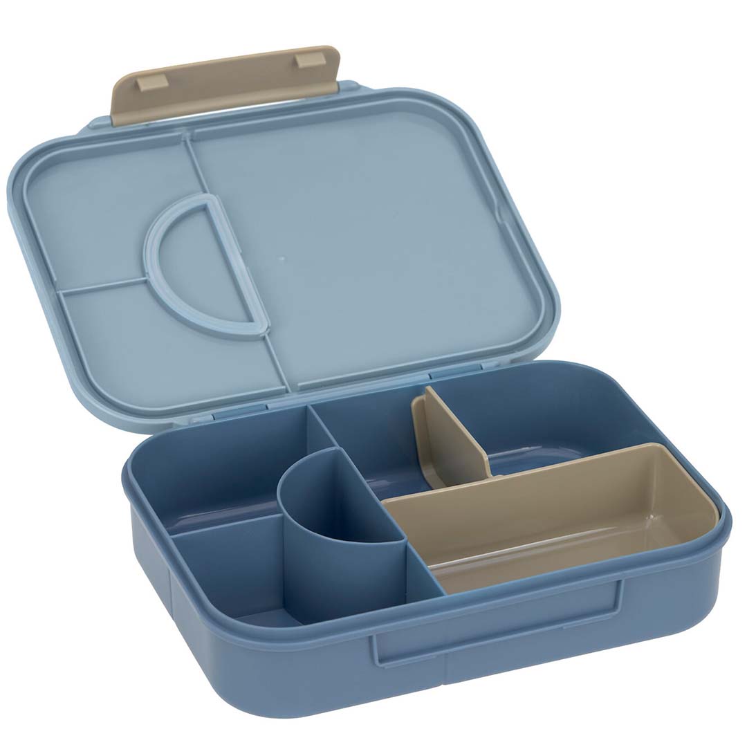 lässig bento-broodtrommel pattern party - blue-green
