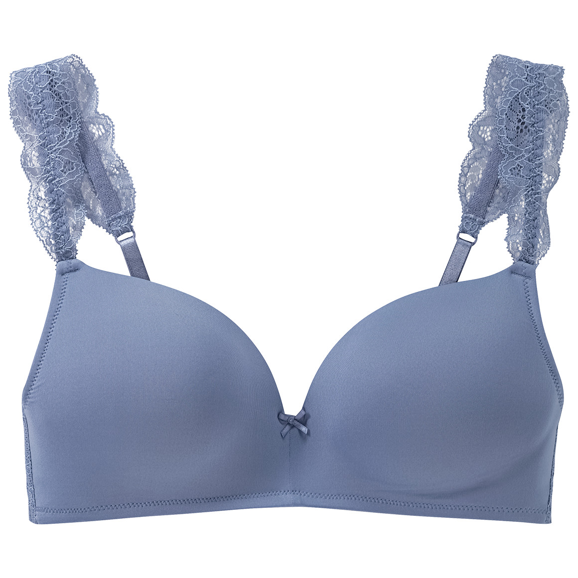 Gina Benotti Damen Soft-BH mit Spitze blau