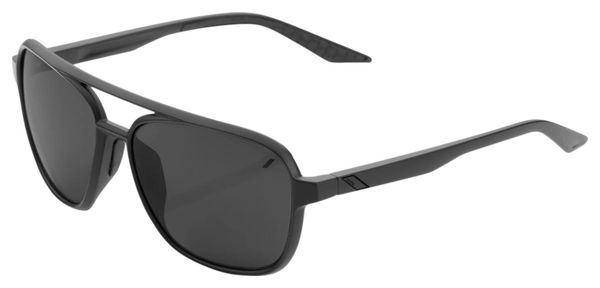 Lunettes 100% Kasia Matte Noir / Verres Noir Mirror