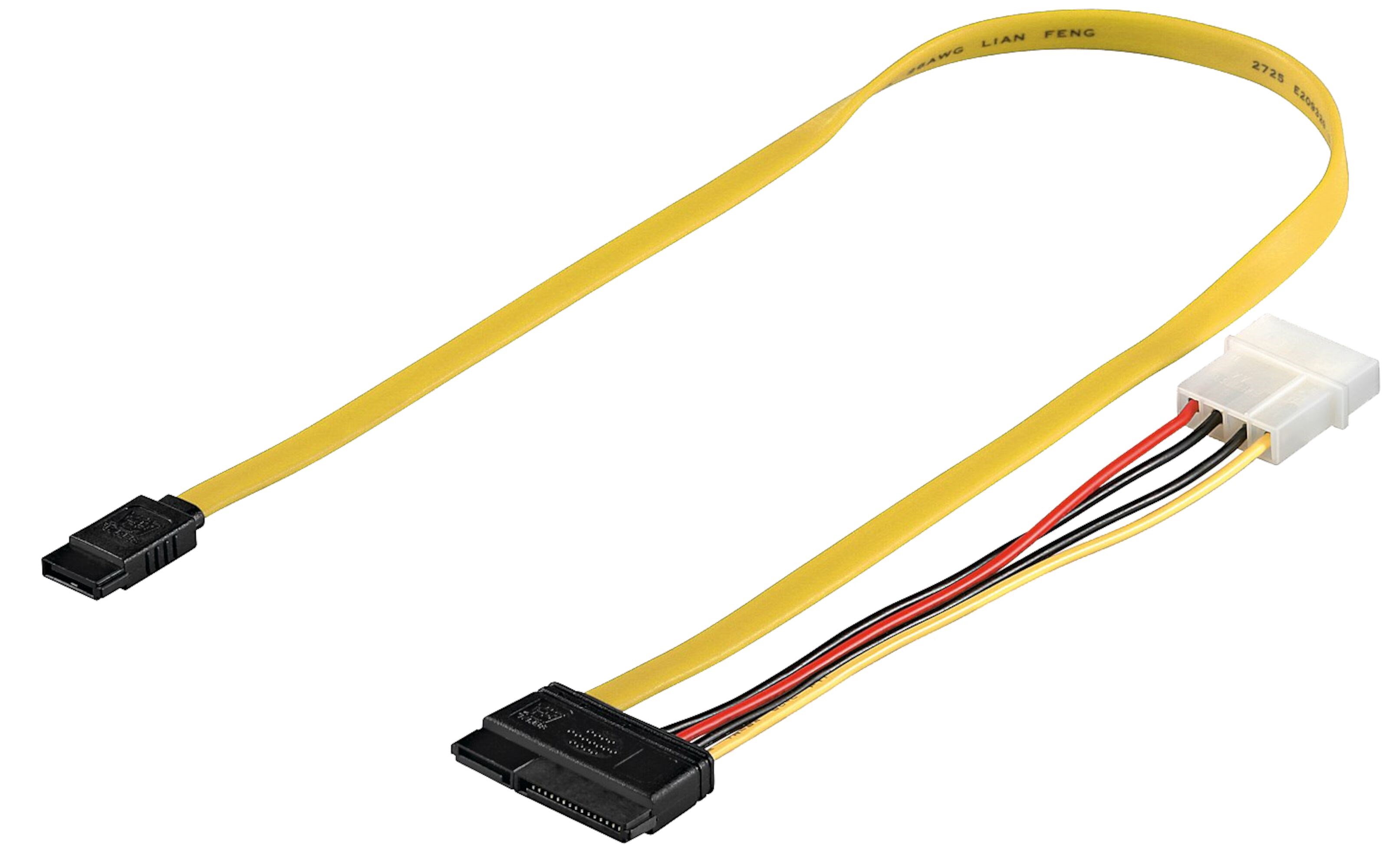 Adapterkabel Sata med strøm og data