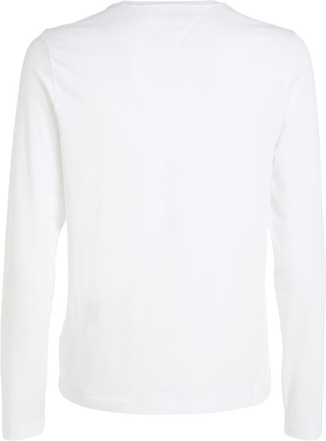 Tommy Hilfiger STRETCH SLIM FIT LONG SLEEVE TEE White