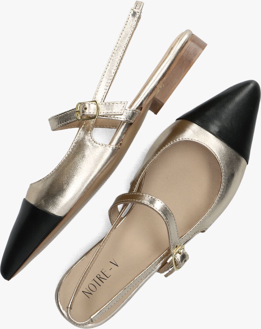 NOTRE-V gouden notre-v ballerina's vk1154