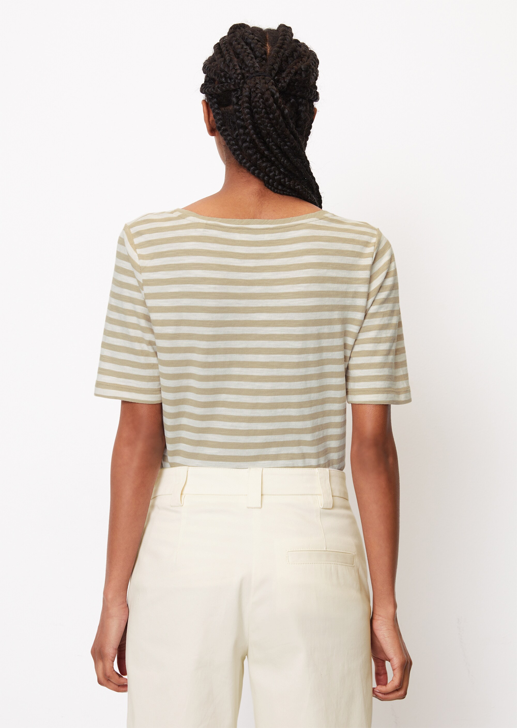 Gestreiftes T-Shirt regular aus Organic Cotton-Jersey