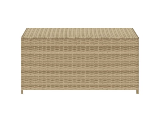 VIDAXL - Coffre Boîte de rangement de jardin mélange beige 190l résine tress...