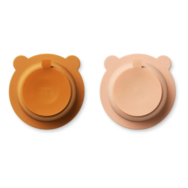 Liewood Bols antidérapants Peony en silicone - Set de 2 | Rose