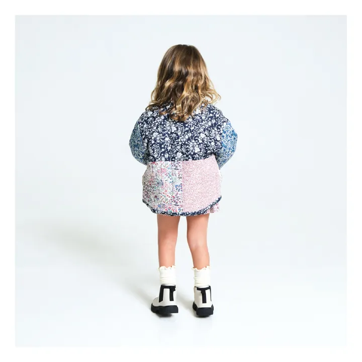 Esther Veste Matelassée Patchwork Devon | Bleu