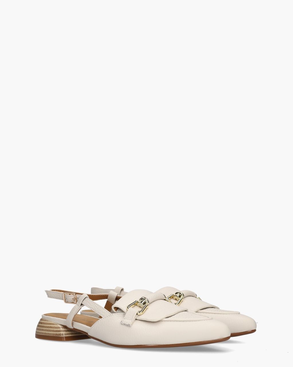 Di Lauro Walynn Off-White Dames Slingbackloafers