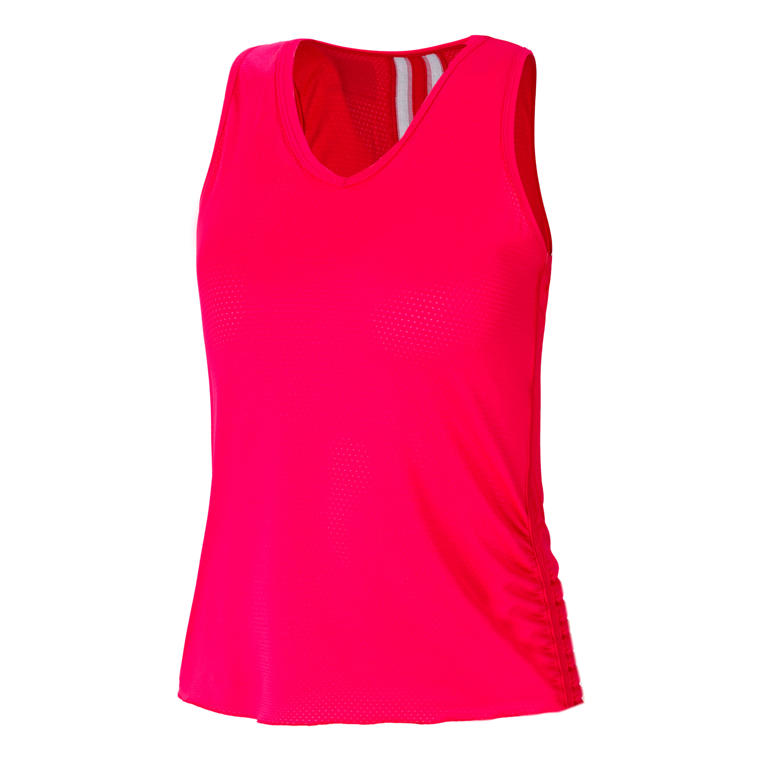 Lucky in Love Pindot V-Neck Débardeur Tank Top Edition Spéciale Femmes - Pink , Blanc