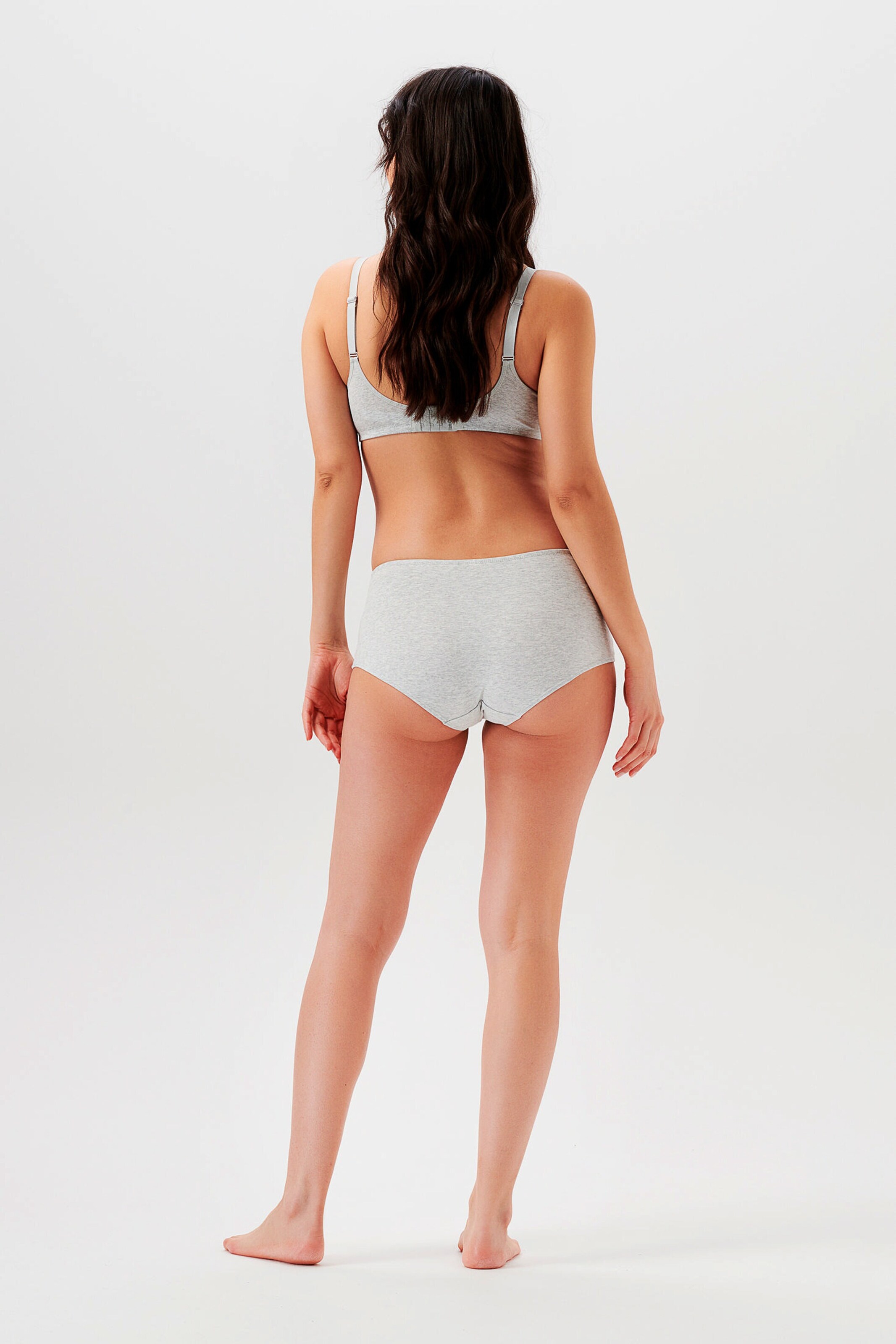 Noppies Short Cotton Melange Light Grey Melange