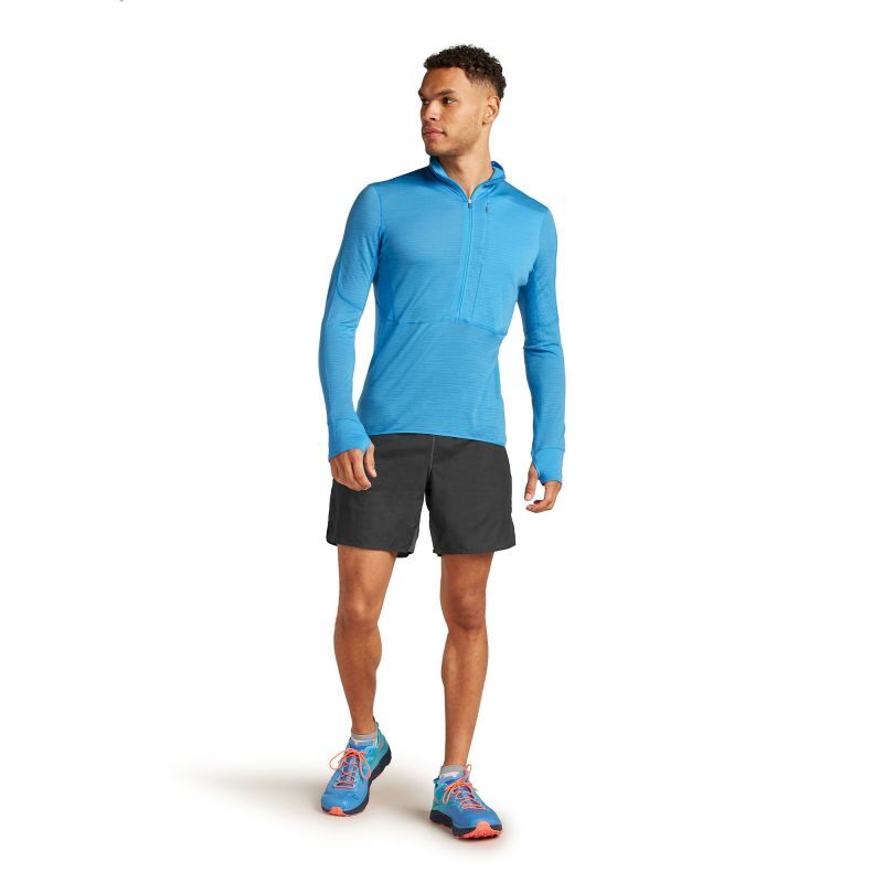 200 Realfleece Descender LS Half Zip - Polaire en laine mérinos homme