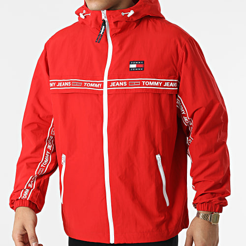 Veste Zippée Capuche Chicago Tape 3268 Rouge