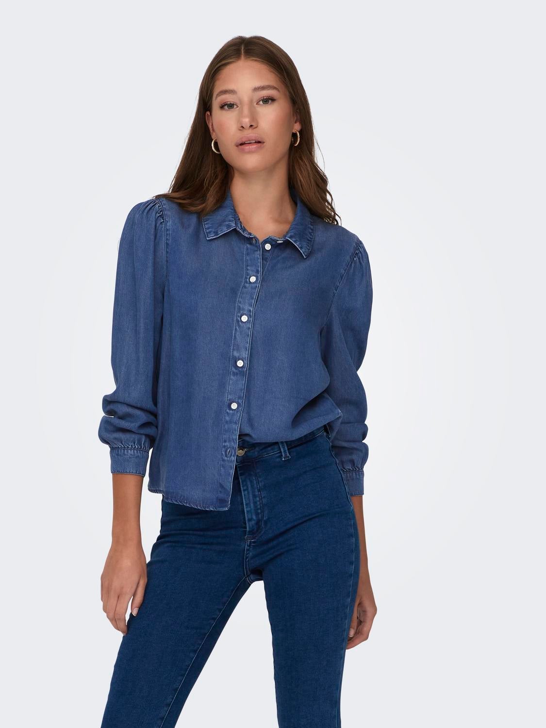 ONLBILLIE Jeanshemd Medium Blue Denim
