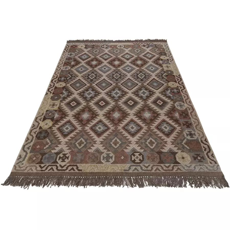 Green Looop Handweb-Teppich Migny braun