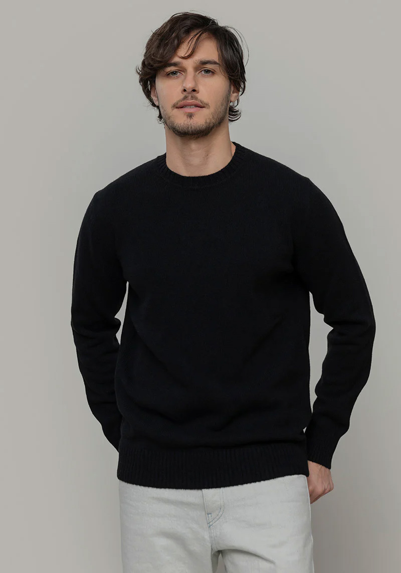 Rifo Kaschmirpullover Romeo Nero Ardesia