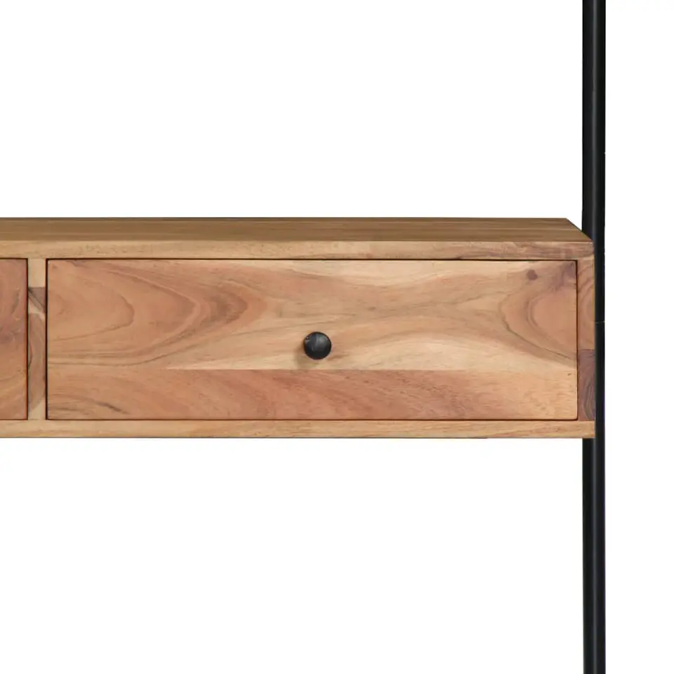 vidaXL - Wandbureau - Bruin - Hout