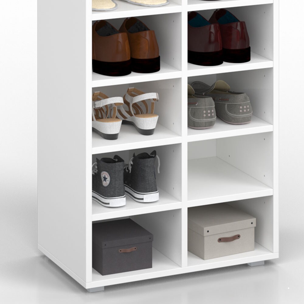 Schuhregal Schrank Paris weiß