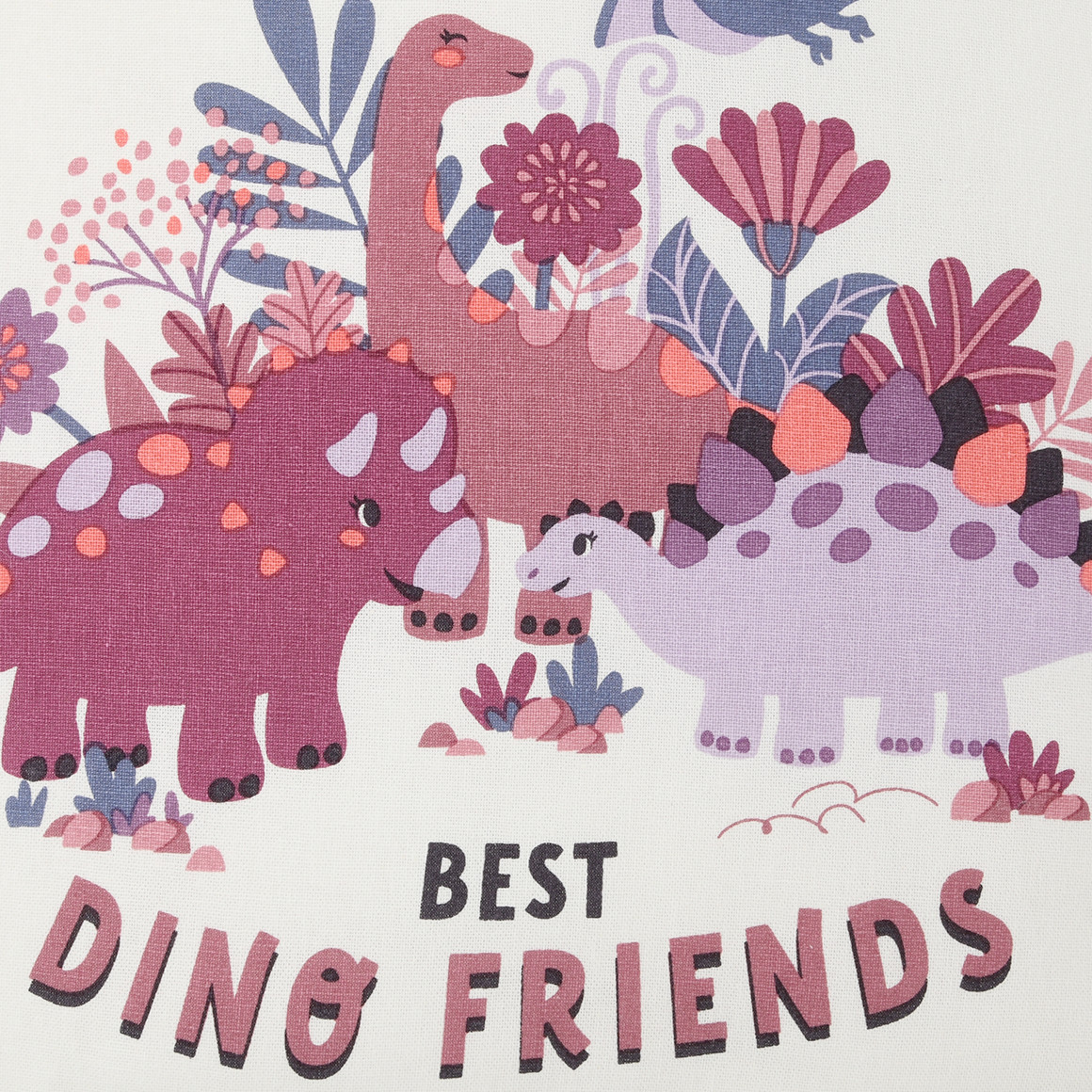 Topolino Kissenhülle mit Dino-Print creme