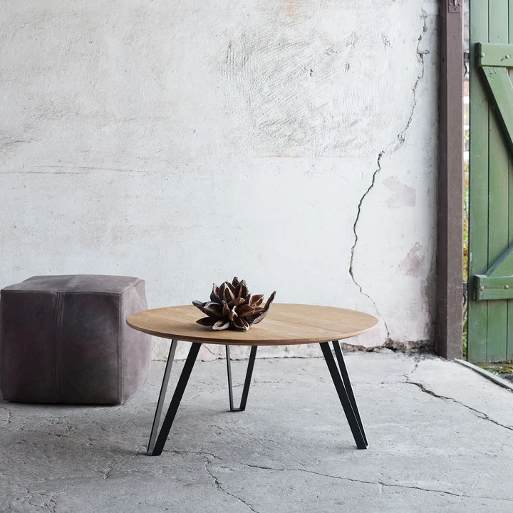 Muubs - Bronx Pouf, 50 x 50 cm, braun