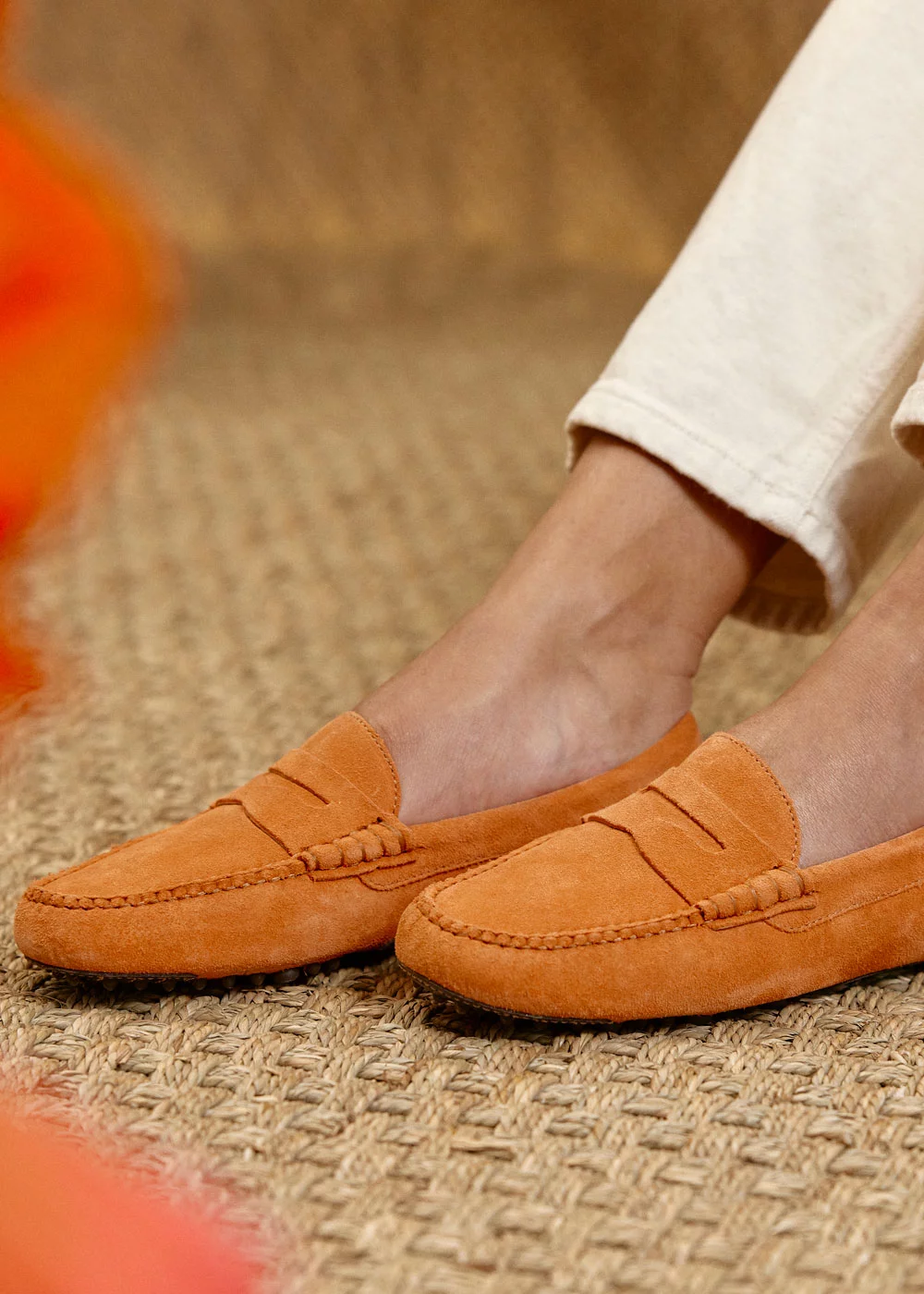MOCCASSIN BUCK DRIVER ORANGE