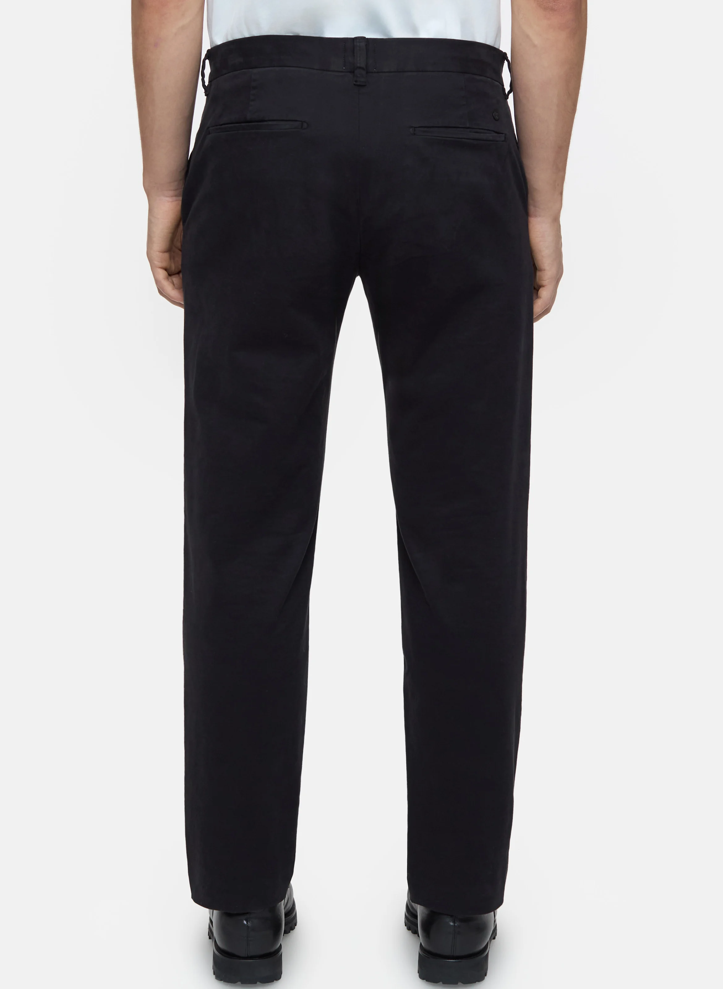 CLIFTON - Pantalon slim en coton mélangé | Noir