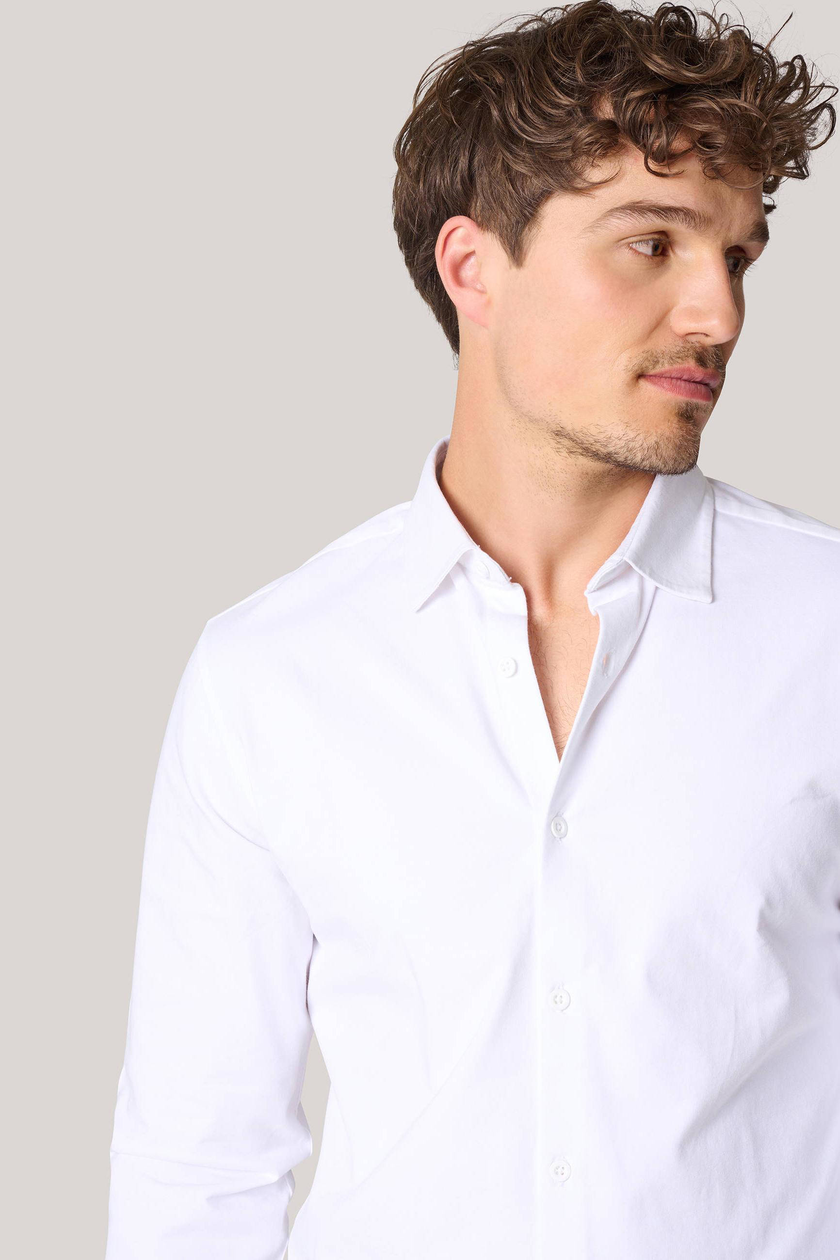 Shoeby slim fit overhemd wit