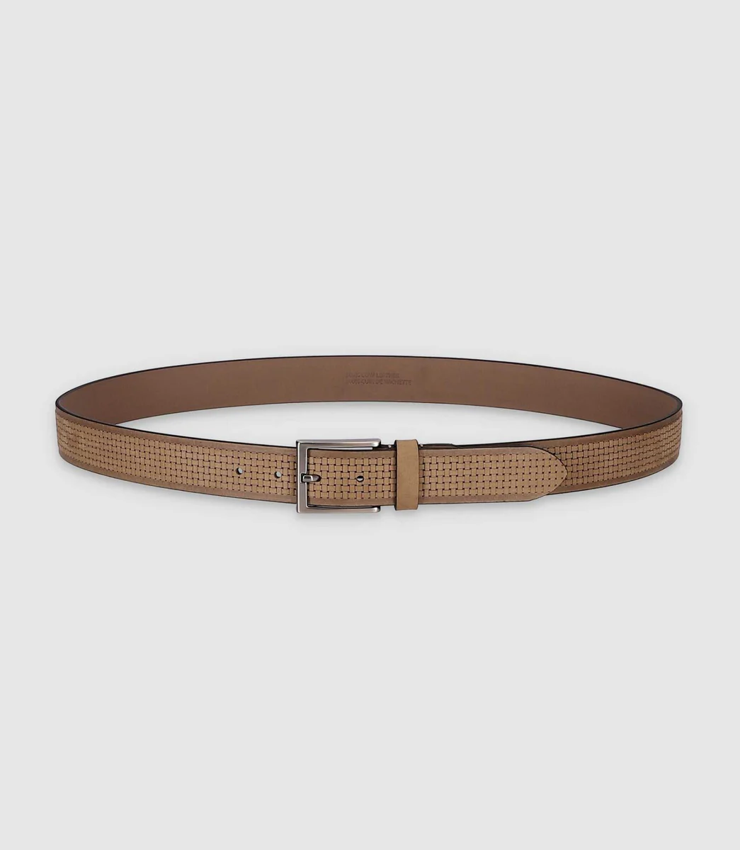 Ceinture 35mm en cuir marron clair CRAIE