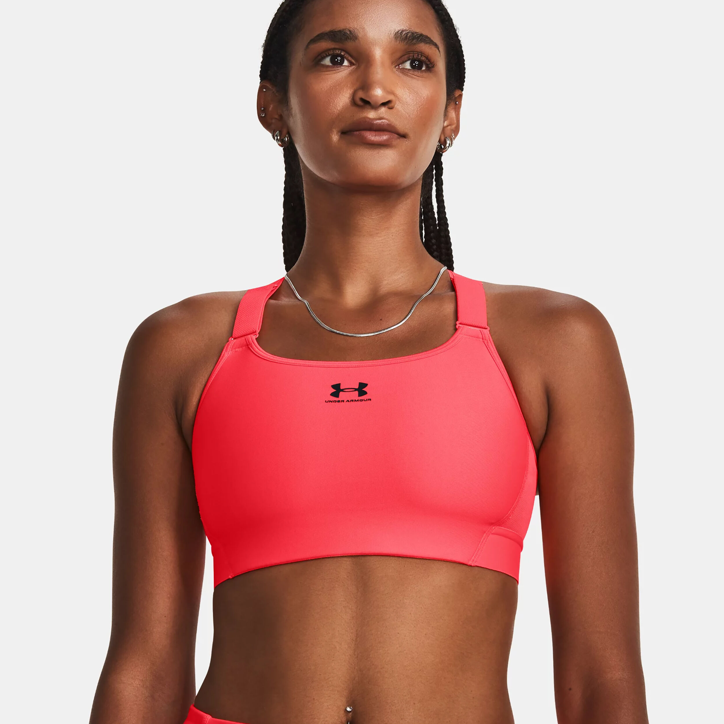 Under Armour Heatgear High Soutien-gorge Sport Femmes - Corail