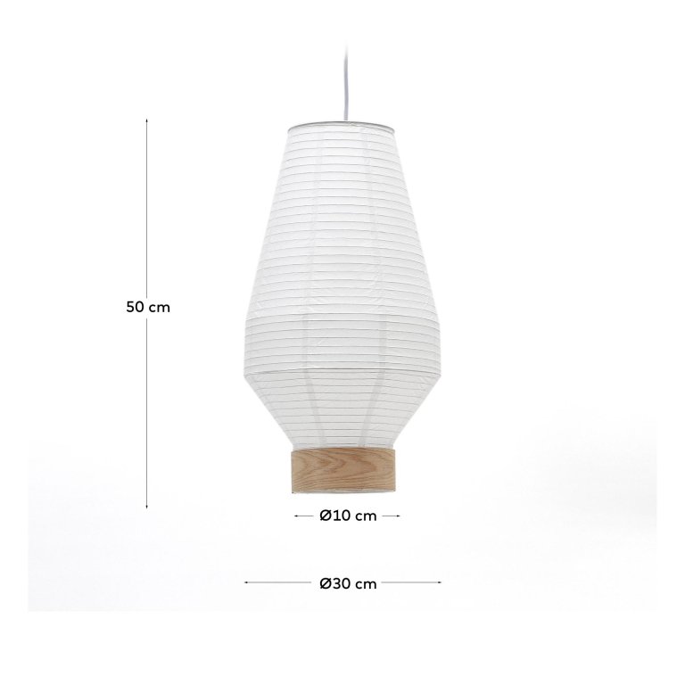 Kave Home Hila lampenkap Ø30 wit