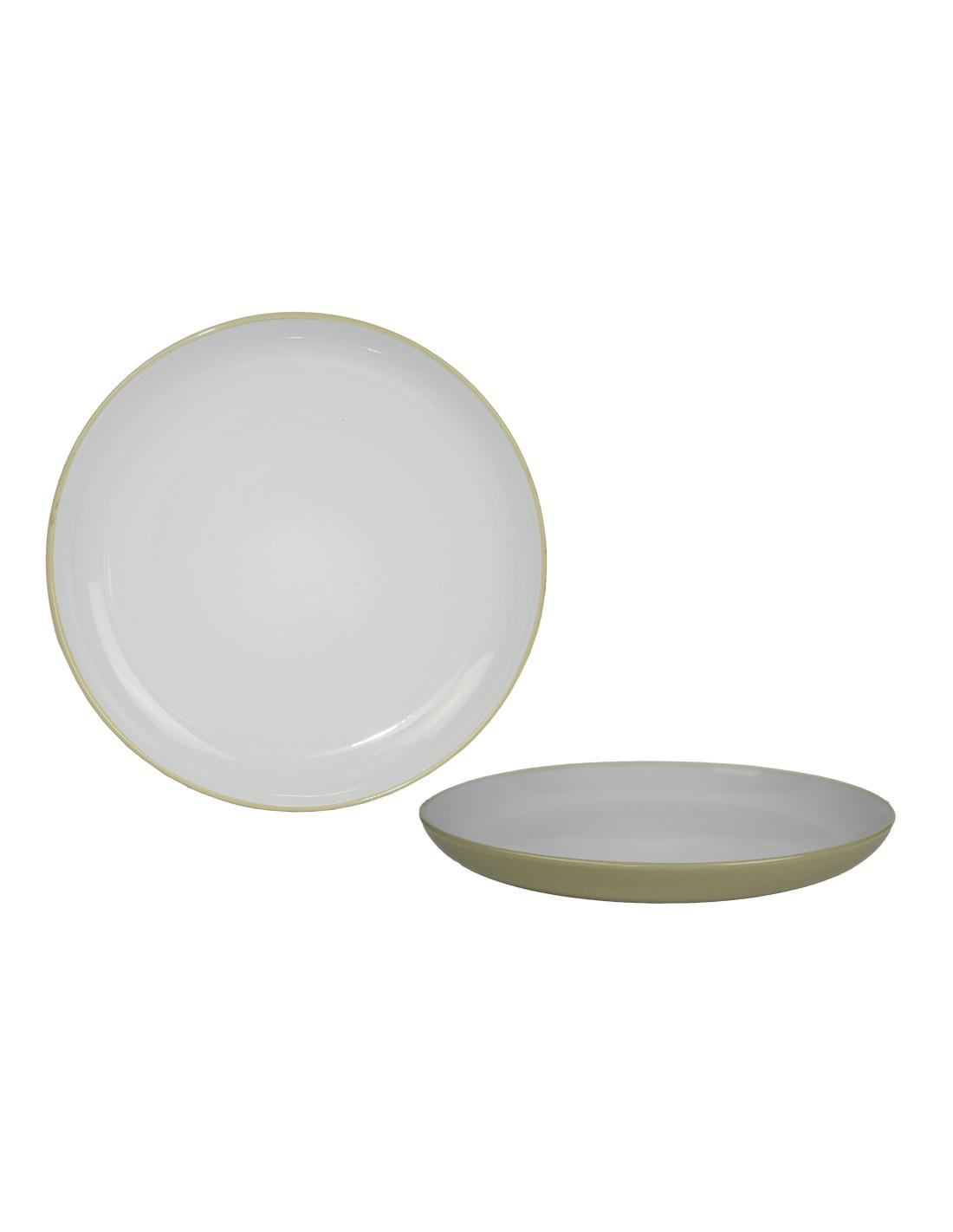 ASSIETTE PLATE MALAGA BEIGE 27CM GRES