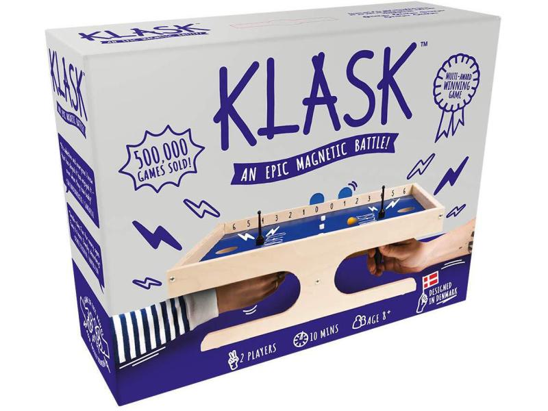 Game Factory Familienspiel Klask Rasantes Action- und Geschicklichkeitsspiel