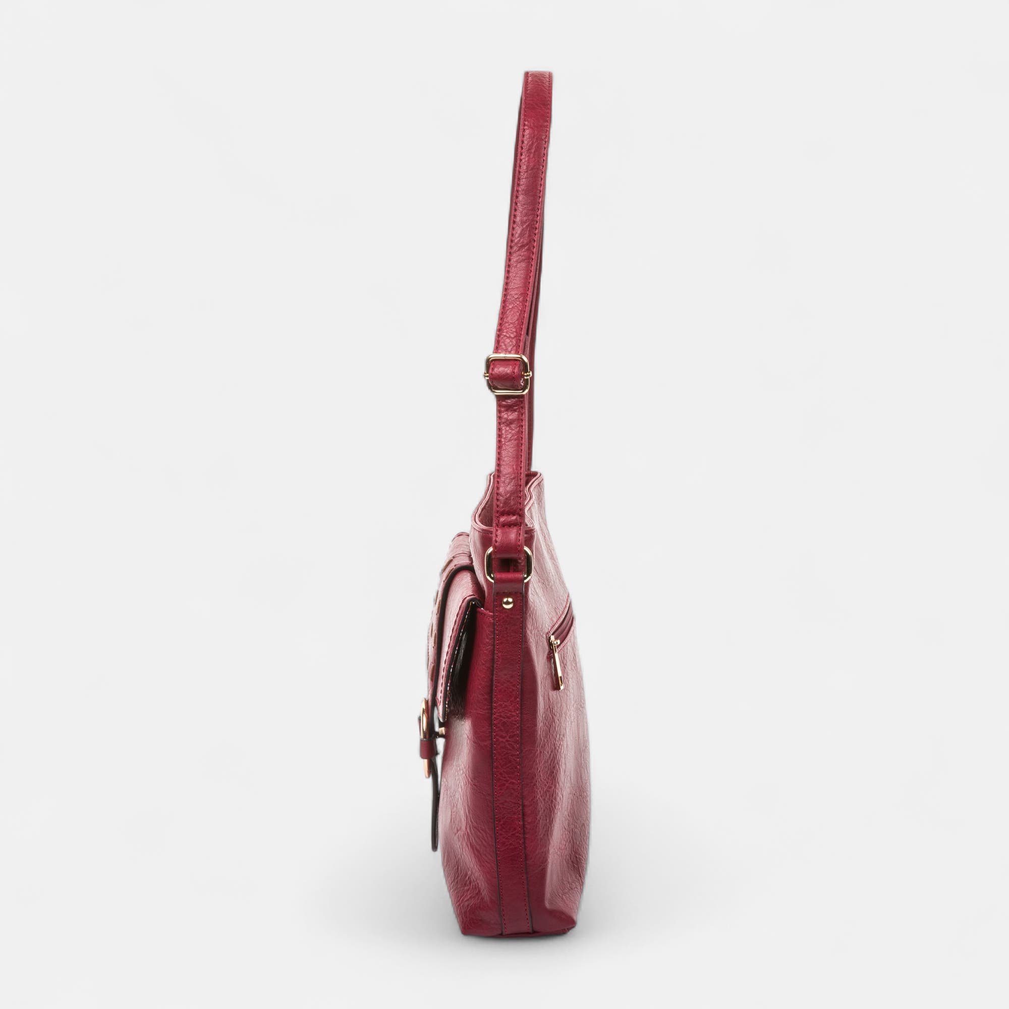 Sac bandoulière bordeaux