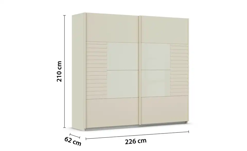 Schwebetürenschrank Ruga 226 cm