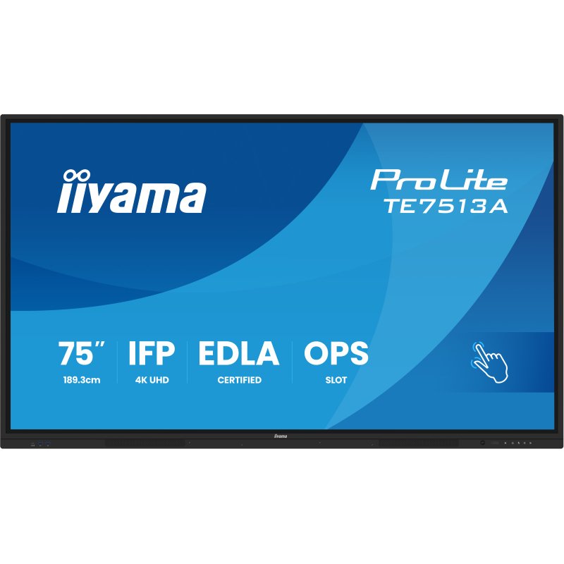 iiyama TE7513A-B2AG Écran d'affichage dynamique Écran plat interactif 190,5 cm (75