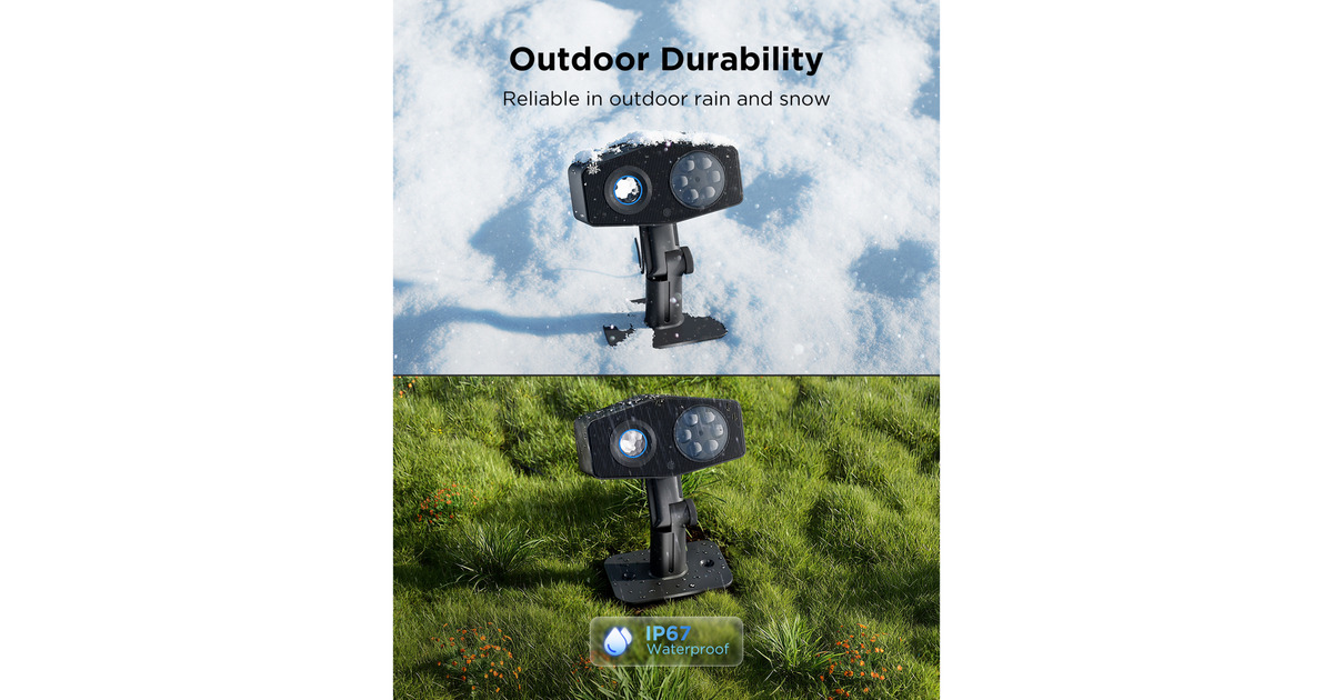 GoveeOutdoor Decoration Projector Light verlichting  (Zwart, 2,4GHz-wifi + Bluetooth)