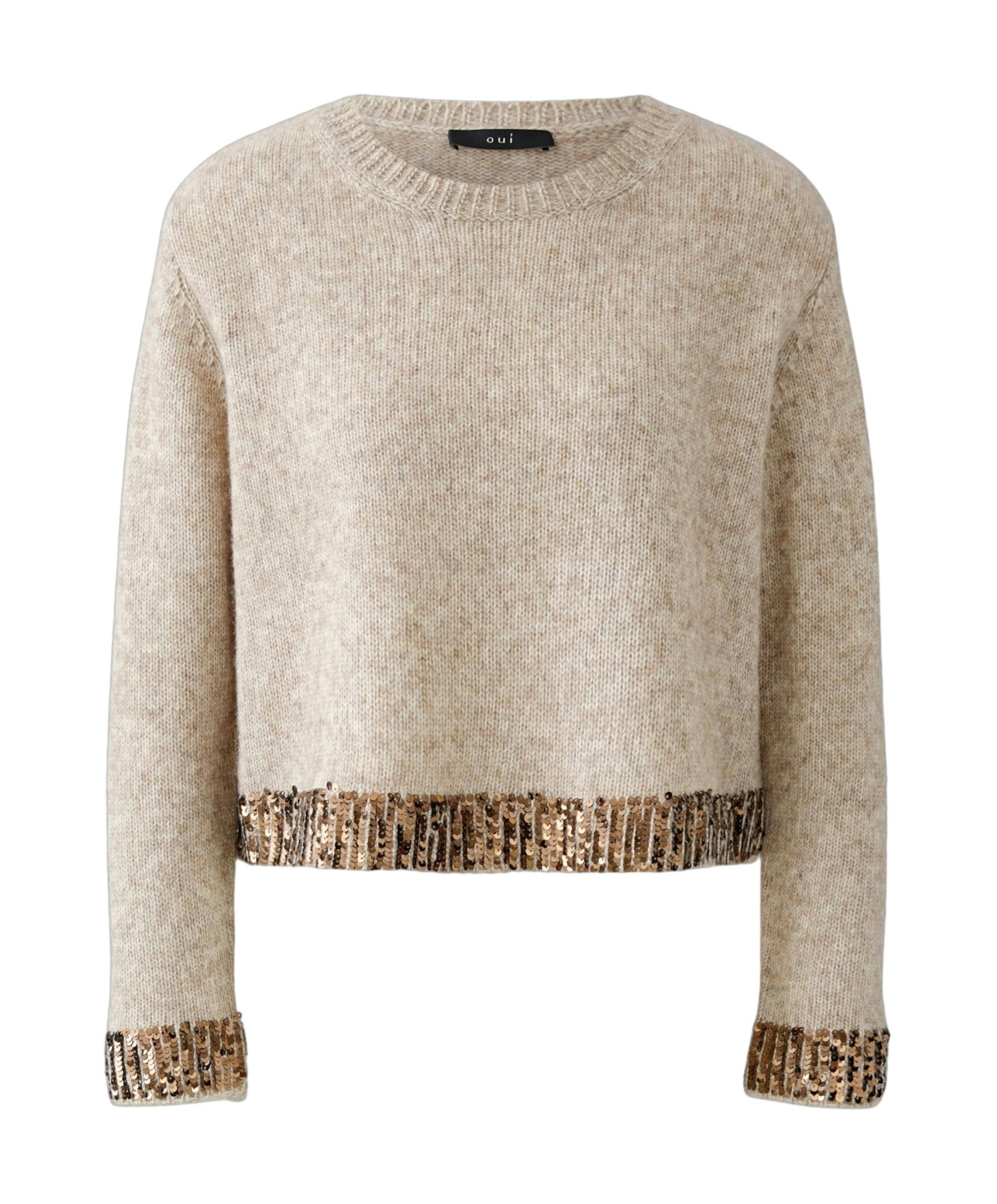 OUI Dames trui beige