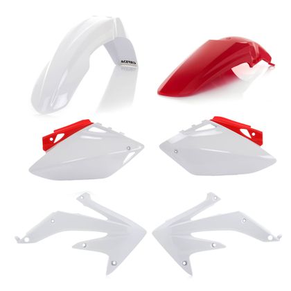 Kit plastiques Acerbis - Rouge / Blanc
